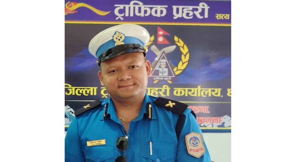 प्रहरी निरीक्षक सूर्यबहादुर शाही बने ‘बेस्ट ट्राफिक पुलिस अफ द मन्थ’